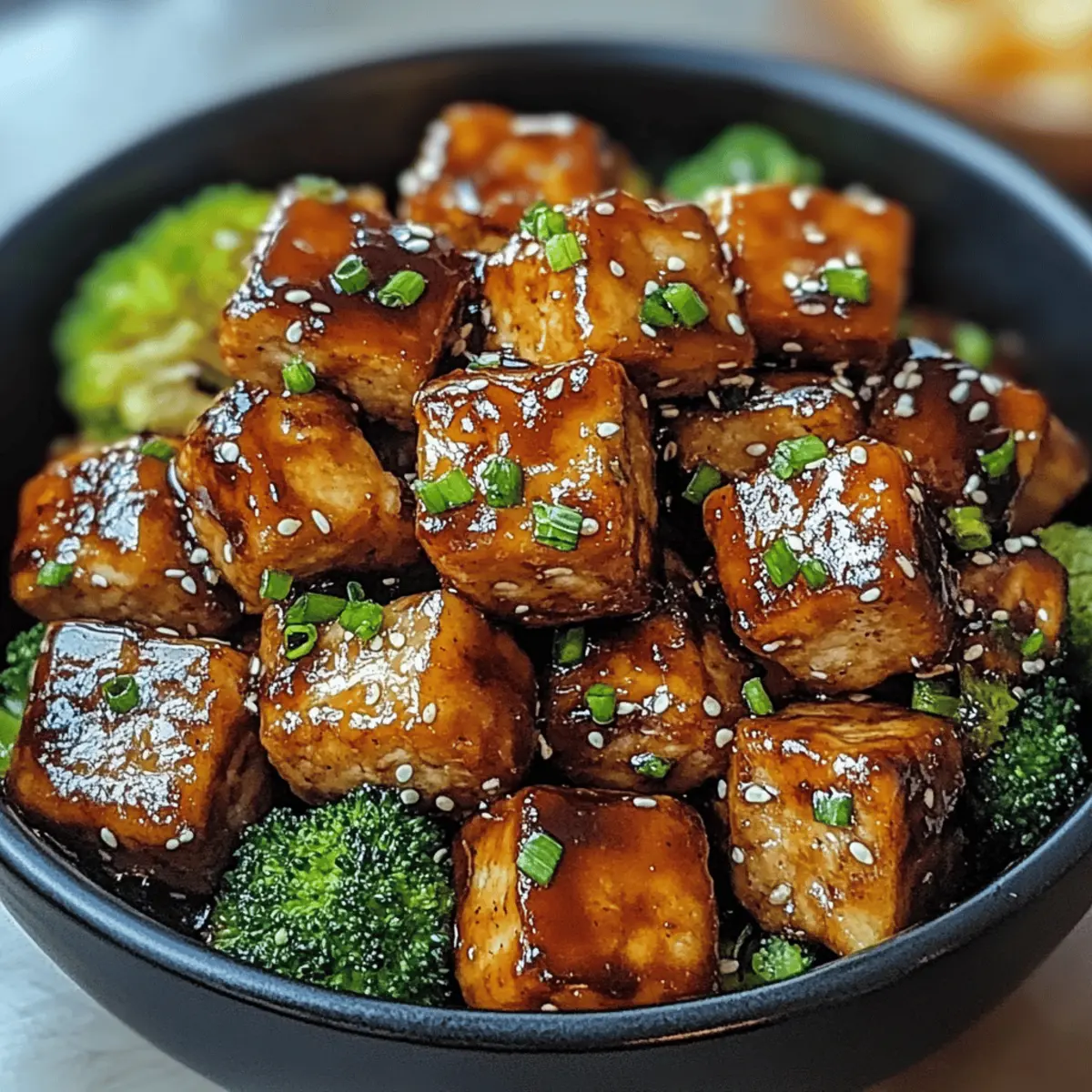 Crispy Honey Garlic Tofu