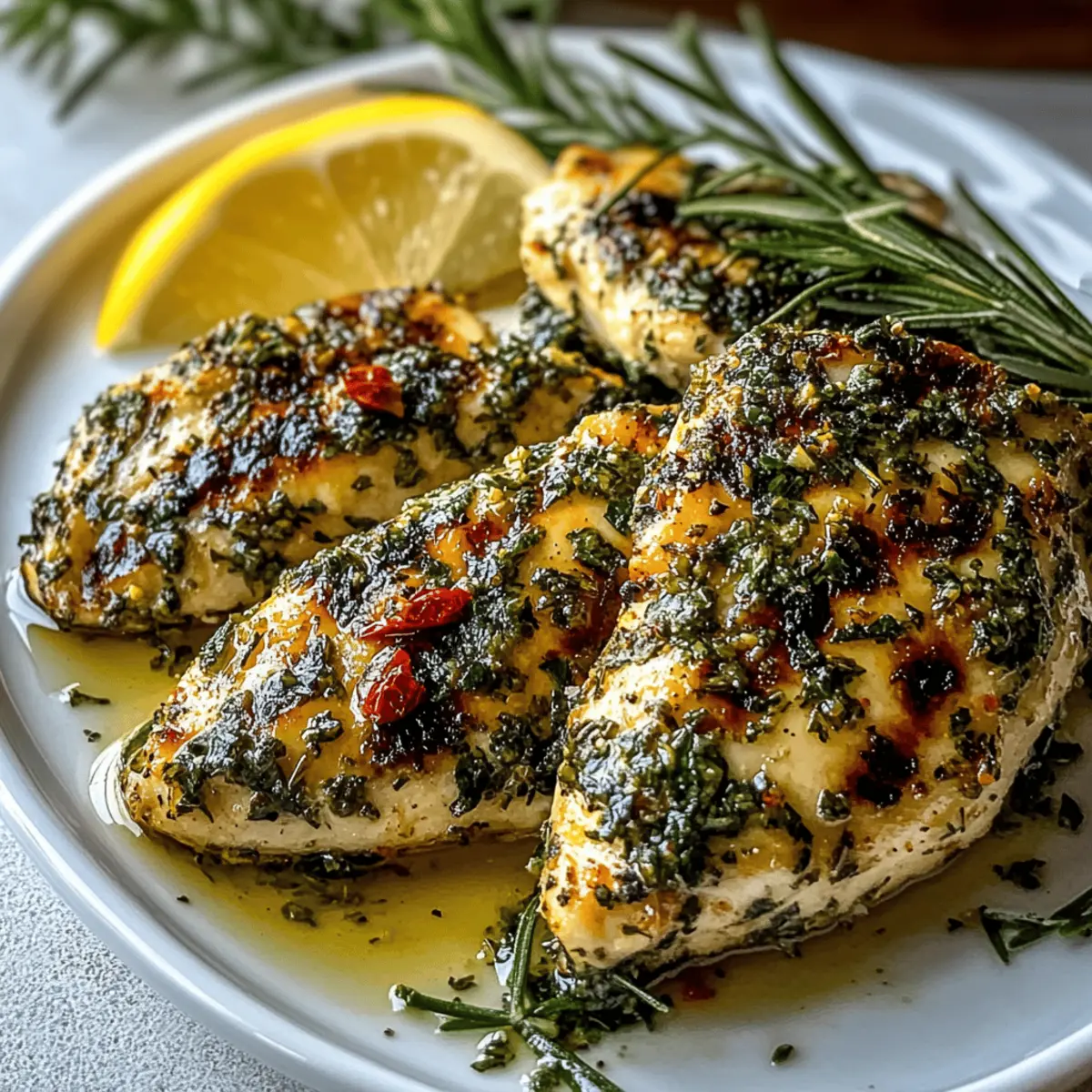 Mediterranean Herb Crusted Grilled Chicken