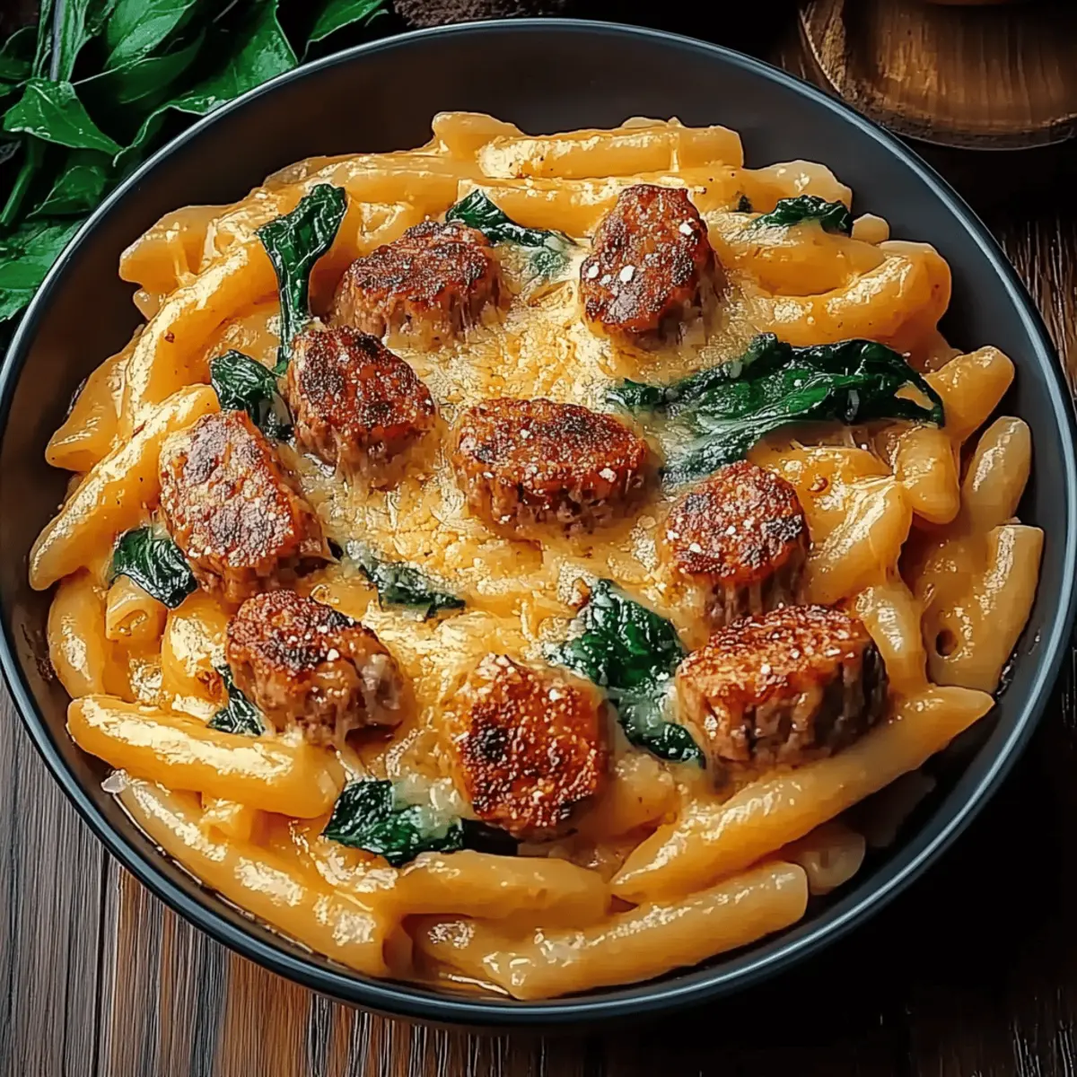 One Pot Creamy Cajun Sausage Pasta