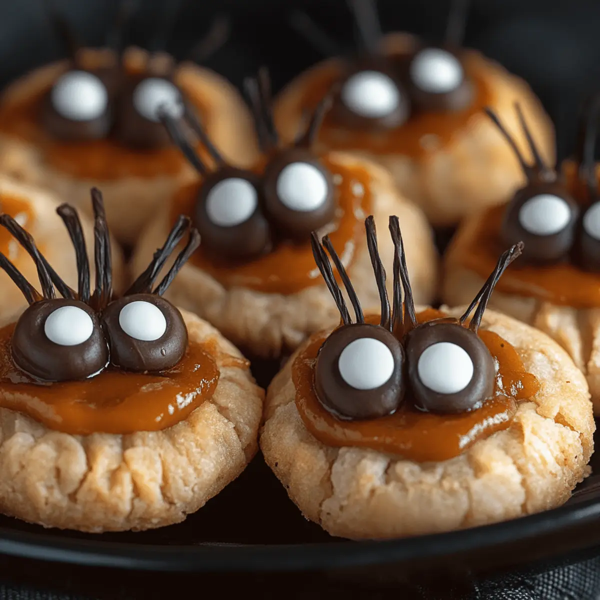 Peanut Butter Spider Cookies