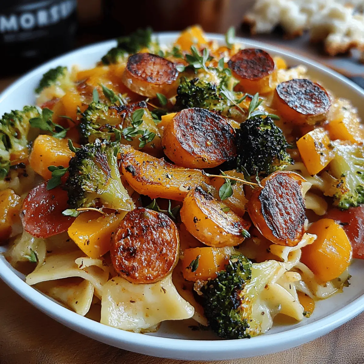 Autumn Sausage Pasta Squash