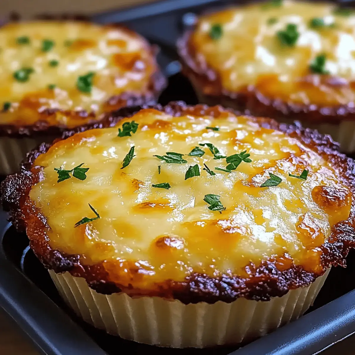Cheesy Mashed Potato Muffins