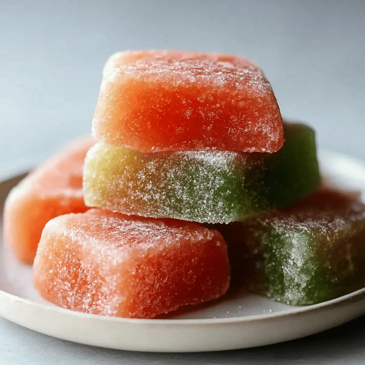 Watermelon Mochi