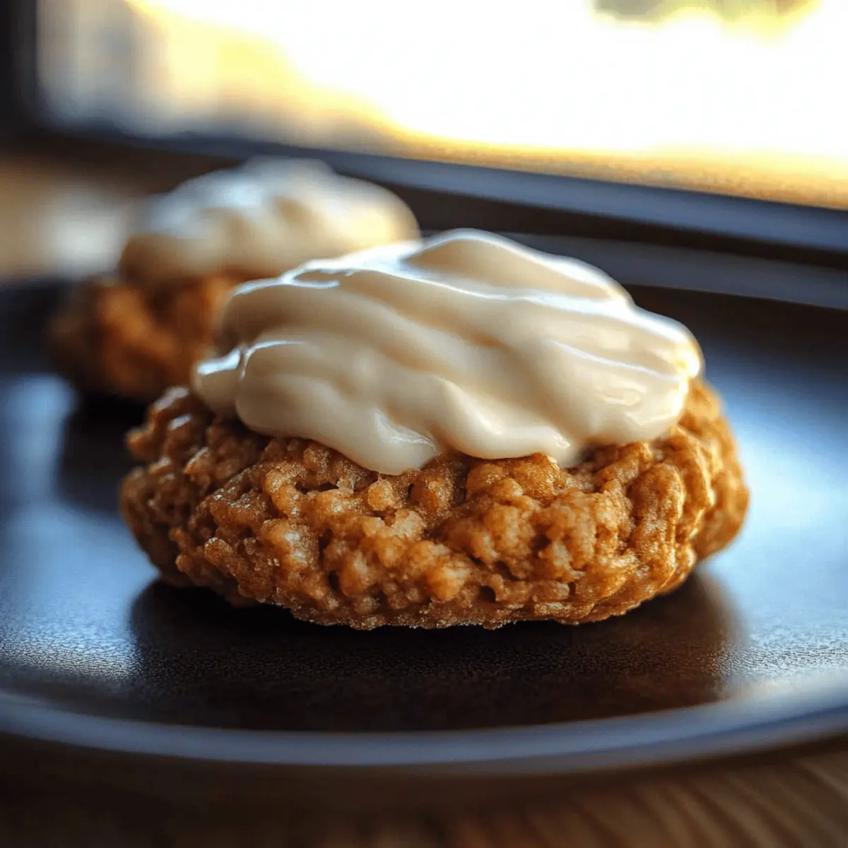 Soft Chewy Pumpkin Oatmeal Cookies Maple Frosting
