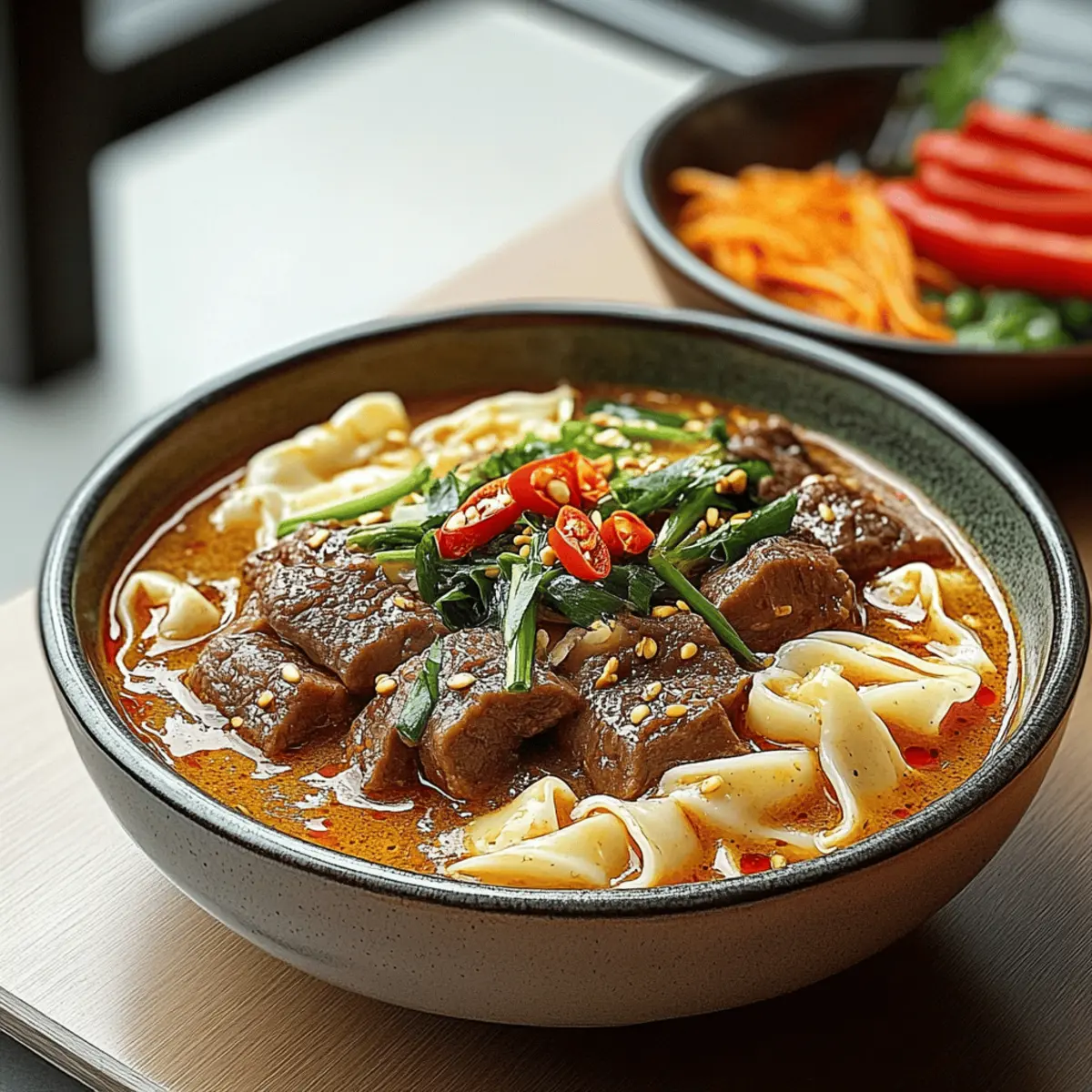 Satay Beef Noodle Soup