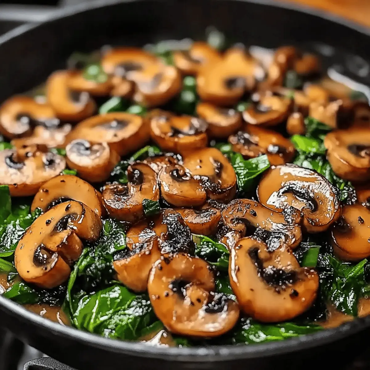 Sautéed Mushrooms with Spinach