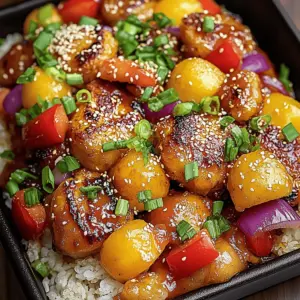 Sheet Pan Teriyaki Chicken and Pineapple