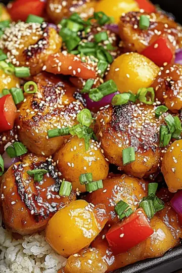 Sheet Pan Teriyaki Chicken and Pineapple