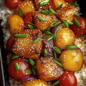 Sheet Pan Teriyaki Chicken and Pineapple