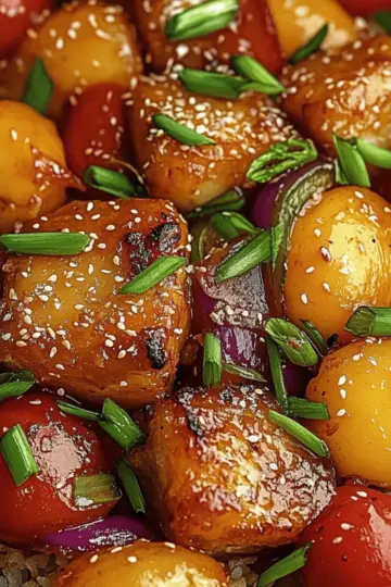 Sheet Pan Teriyaki Chicken and Pineapple