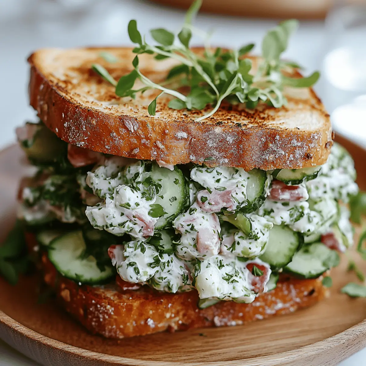 Cucumber Salad Sandwiches