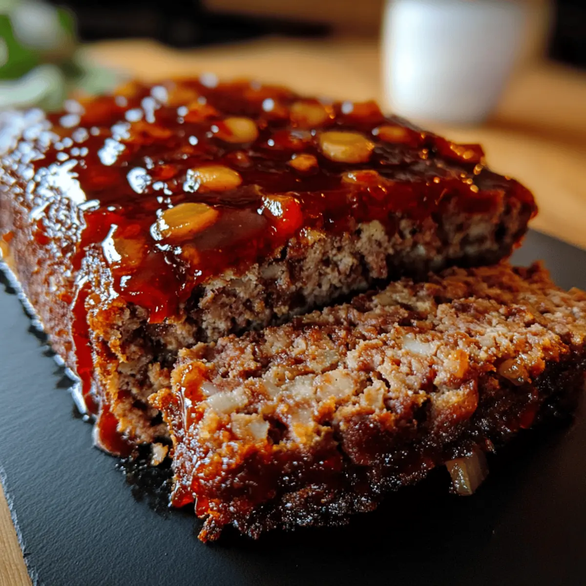 Vintage Meatloaf with Sweet & Spicy Glaze