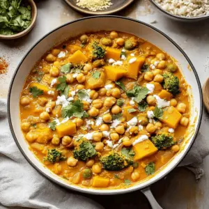 Pumpkin Curry with Chickpea