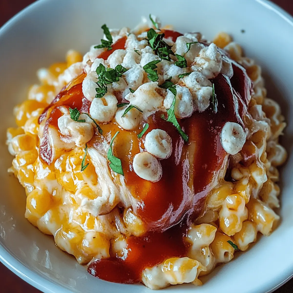 BBQ Chicken Mac and Cheese