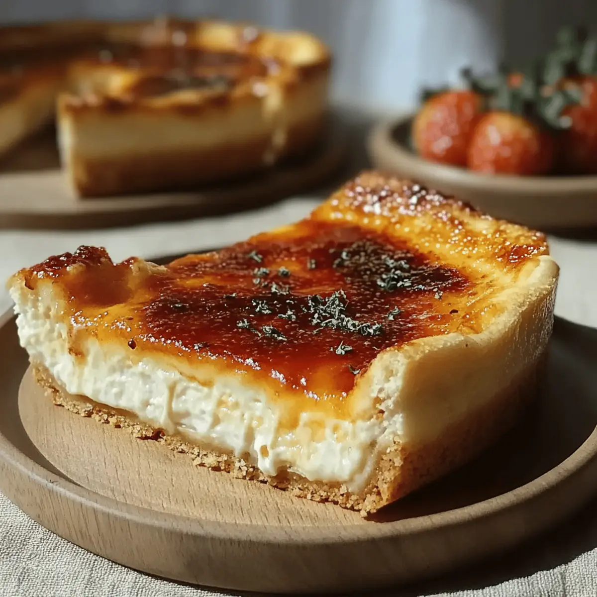 Crème Brûlée Cheesecake