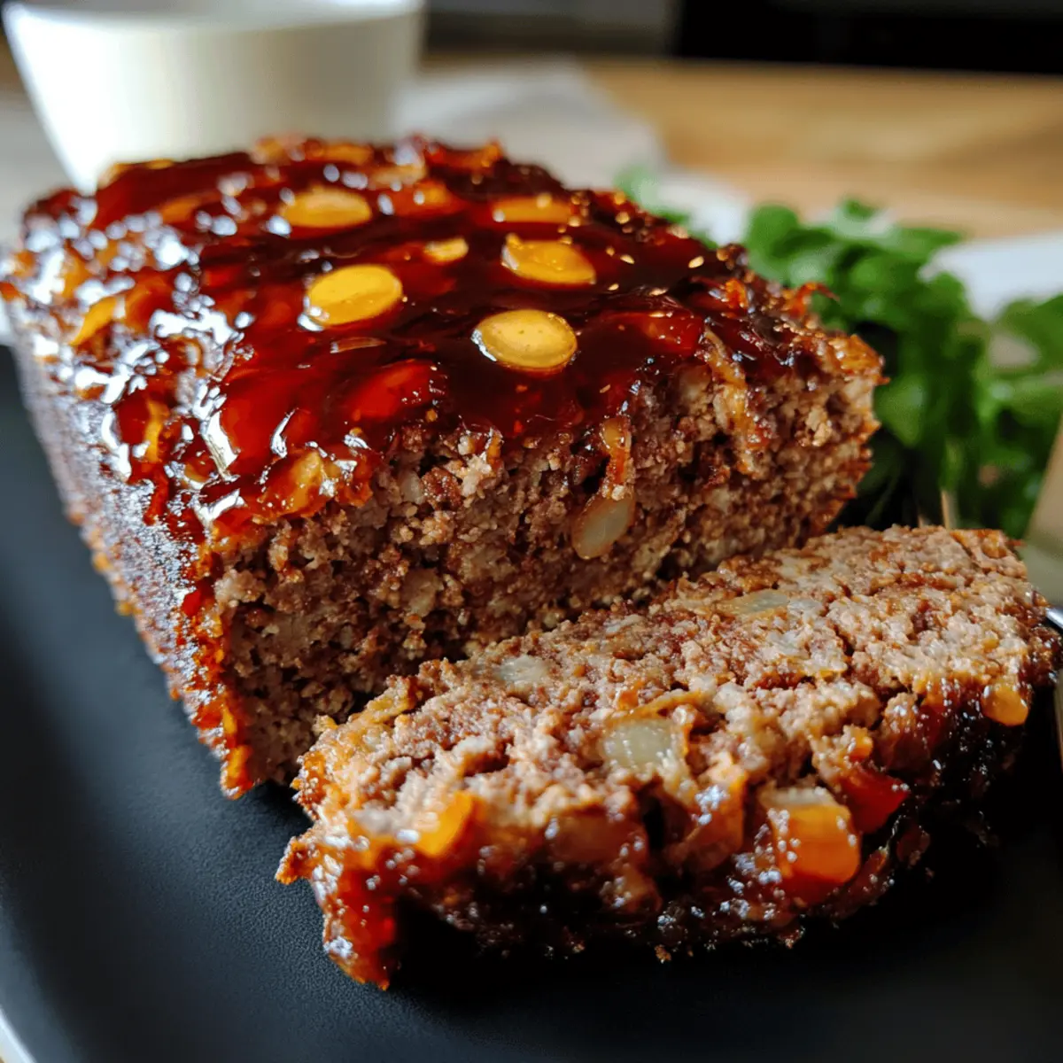 Vintage Meatloaf with Sweet & Spicy Glaze