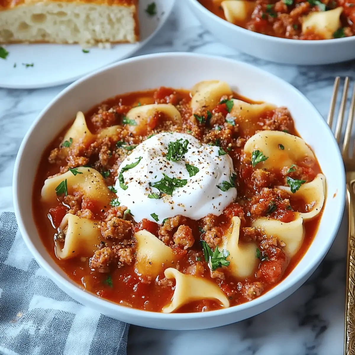 Slow Cooker Lasagna Soup