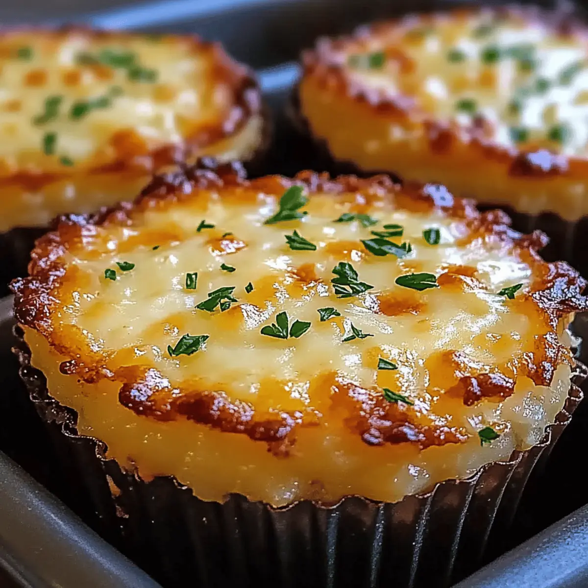Cheesy Mashed Potato Muffins