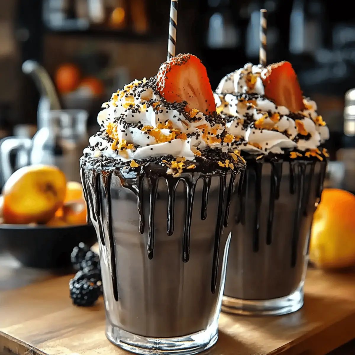 Black Halloween Milkshake