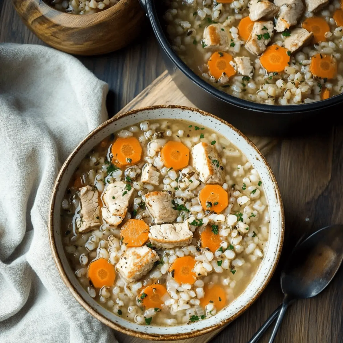 Vegetarian Mushroom Barley Soup