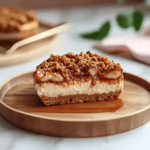 Vegan Apple Crumble Cheesecake