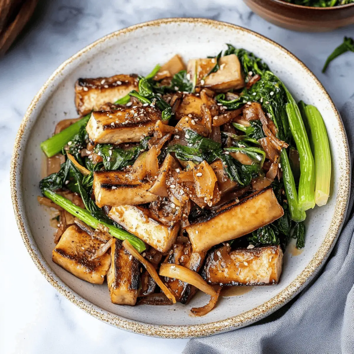 Tofu and Mushroom Stir Fry