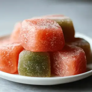 Watermelon Mochi