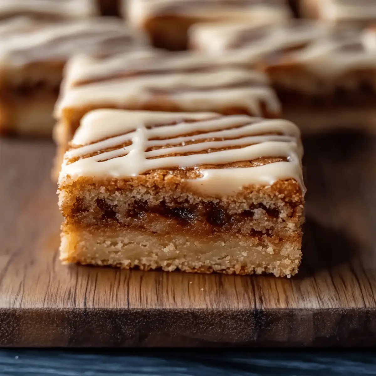 Cinnamon Roll Blondies