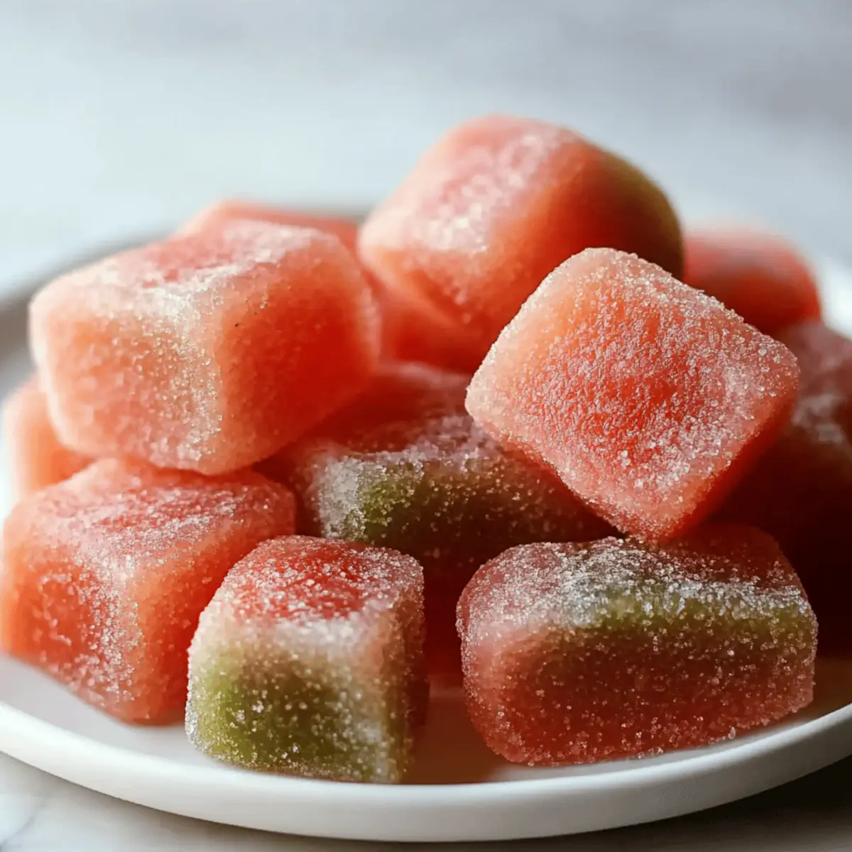 Watermelon Mochi