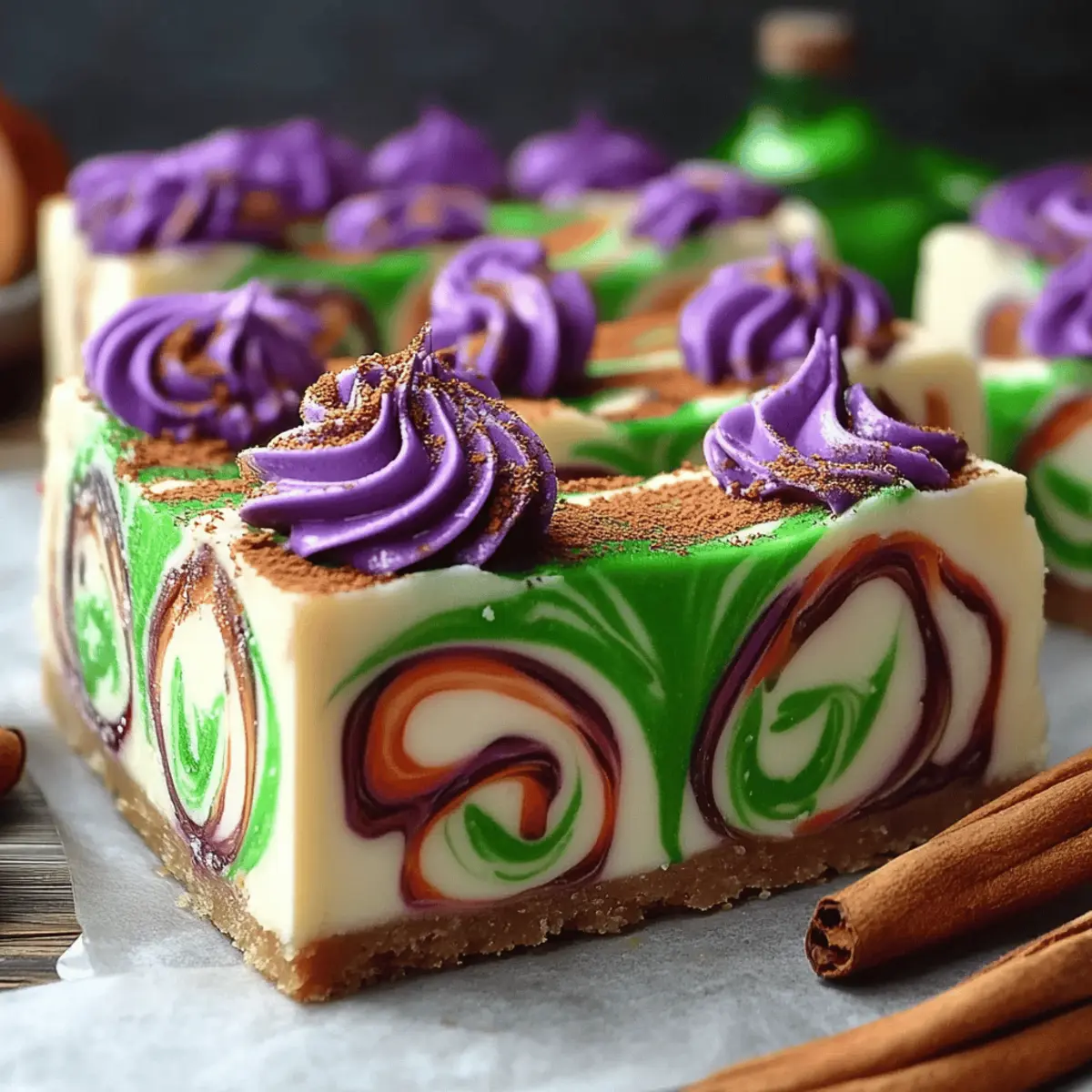 Polyjuice Potion Swirl Cheesecake