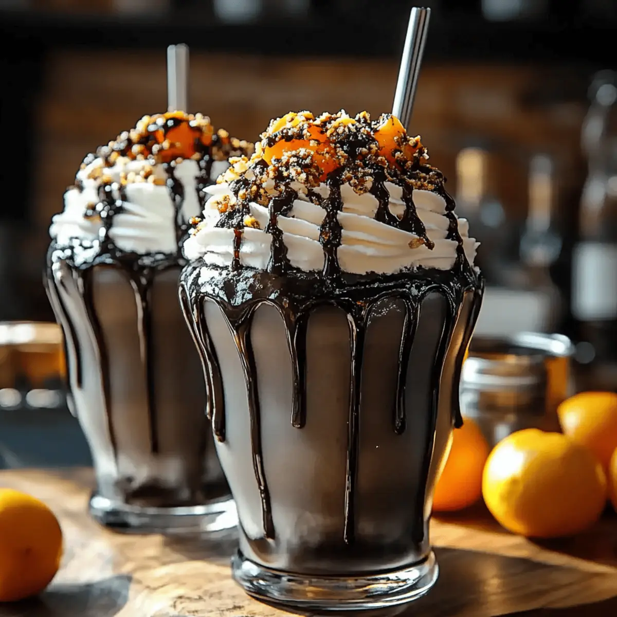 Black Halloween Milkshake