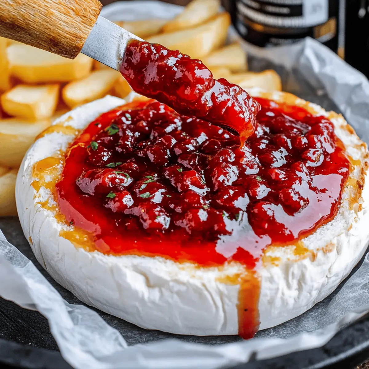 Halloween Bloody Baked Brie