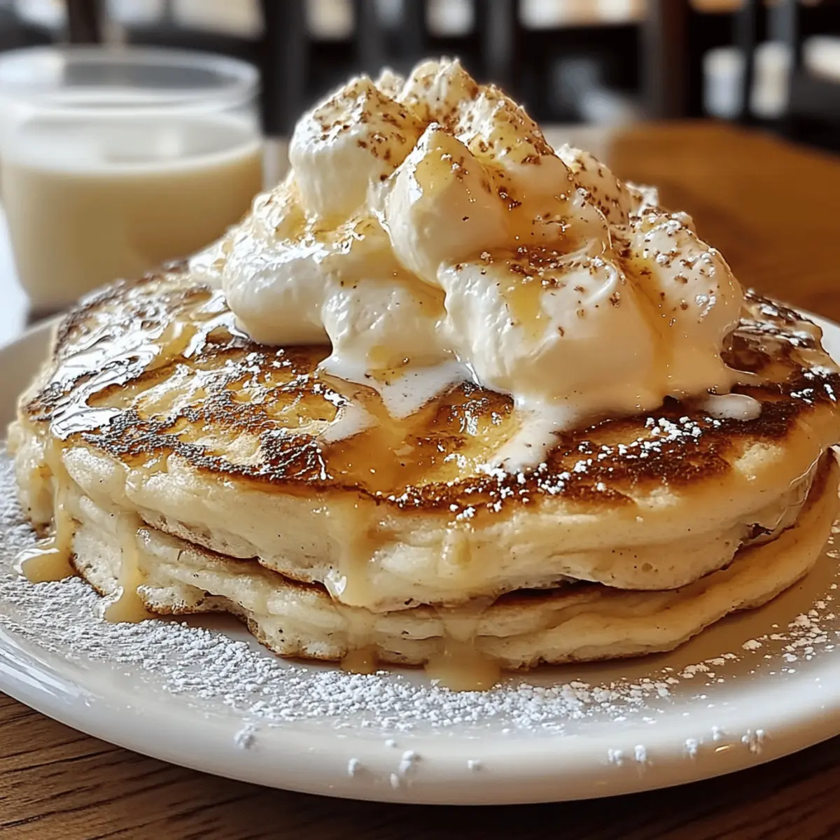 Sweet Coconut Cream Pancakes