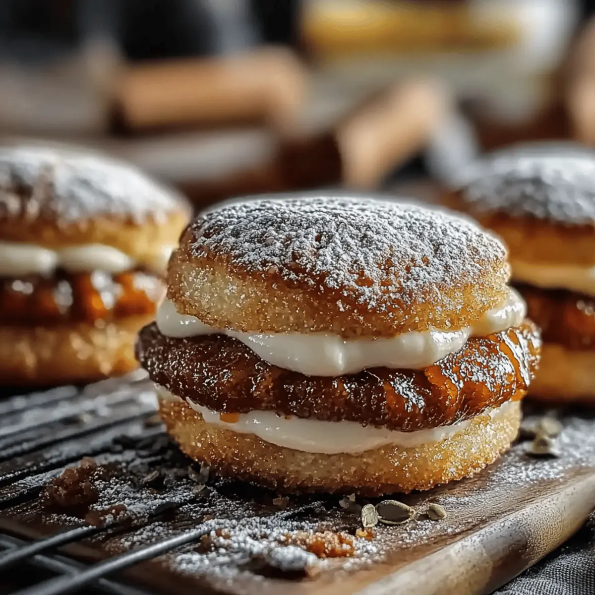 Apple Cider Whoopie Pie Cookies with Caramel