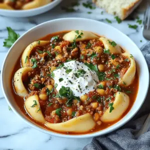 Slow Cooker Lasagna Soup
