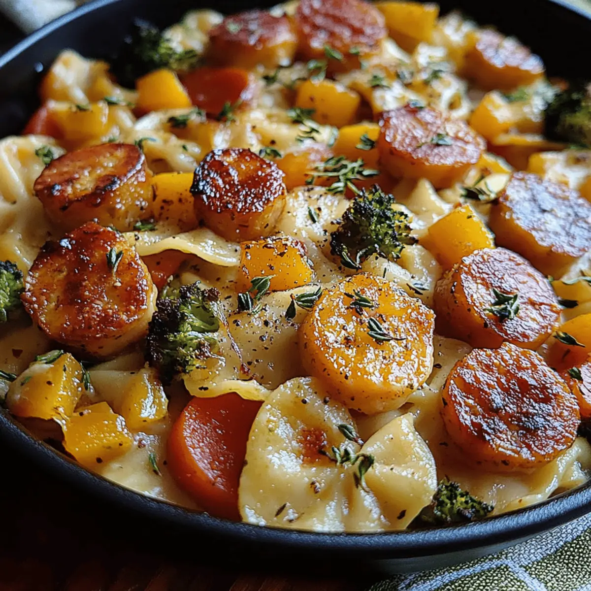 Autumn Sausage Pasta Squash
