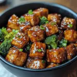 Crispy Honey Garlic Tofu
