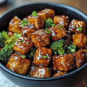 Crispy Honey Garlic Tofu