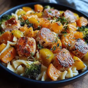 Autumn Sausage Pasta Squash