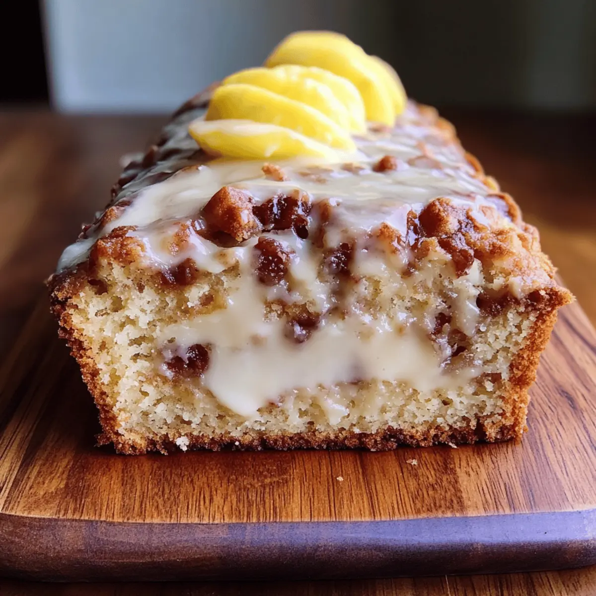 Cinnamon Roll Banana Bread