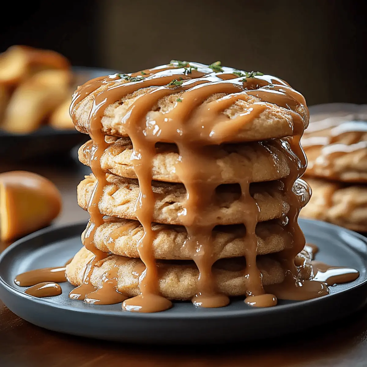 Caramel-Drizzled Apple Cinnamon Cookies