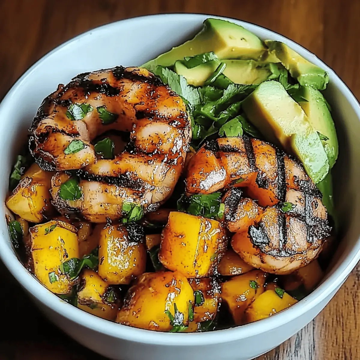 Shrimp Avocado Mango Bowls