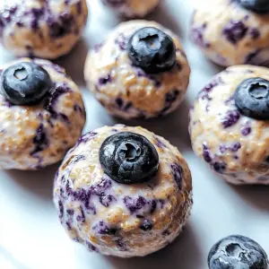 Blueberry Cheesecake Protein Bites