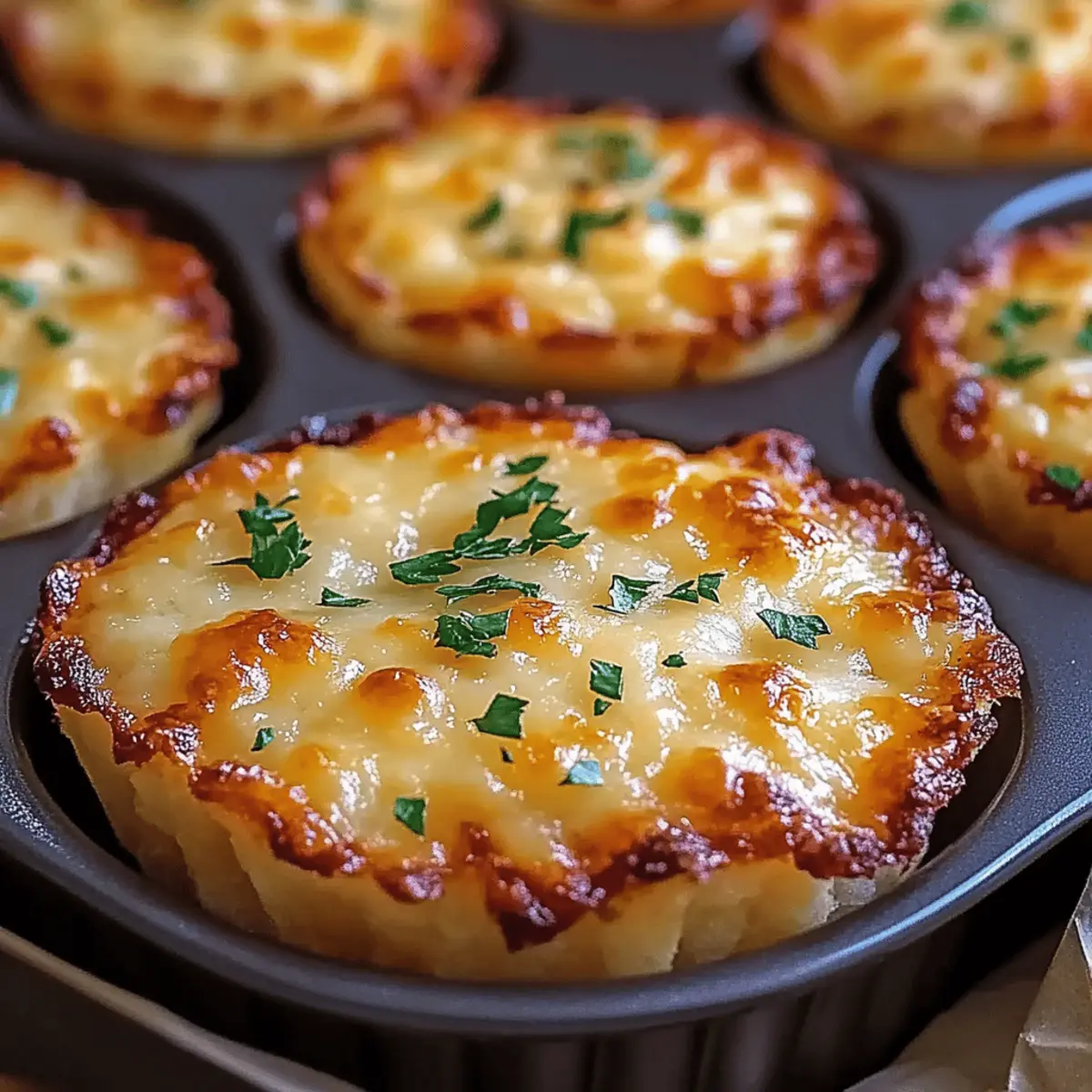 Cheesy Mashed Potato Muffins