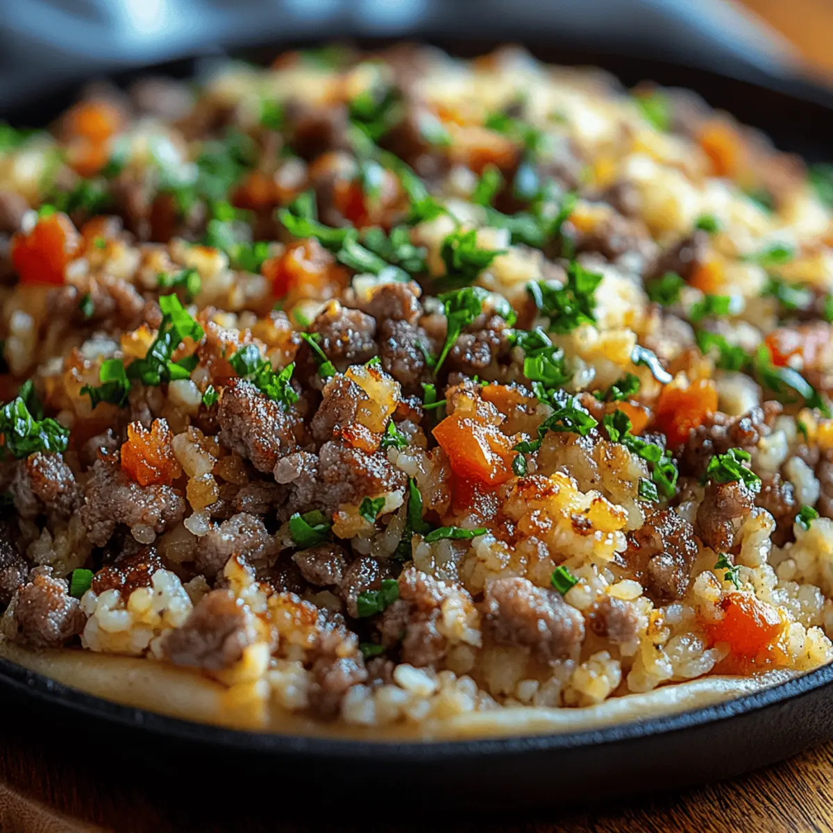 Dirty Rice with Ground Beef
