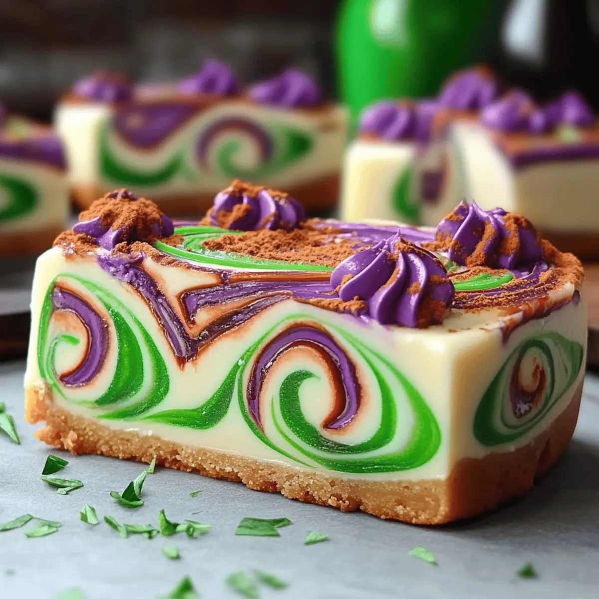 Polyjuice Potion Swirl Cheesecake