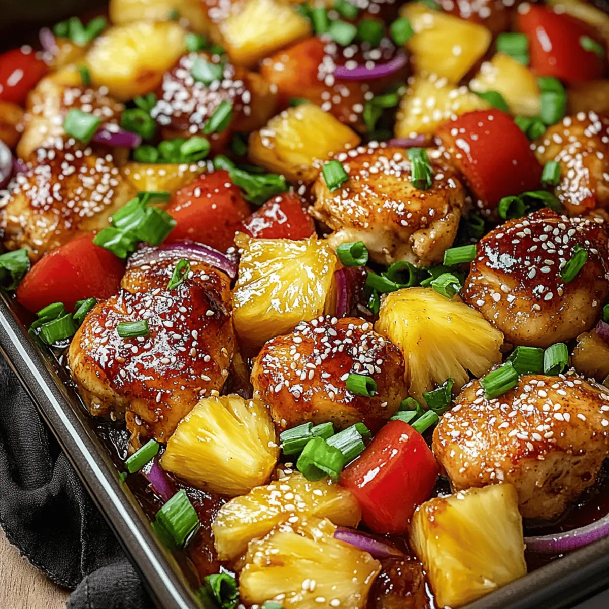 Sheet Pan Teriyaki Chicken and Pineapple