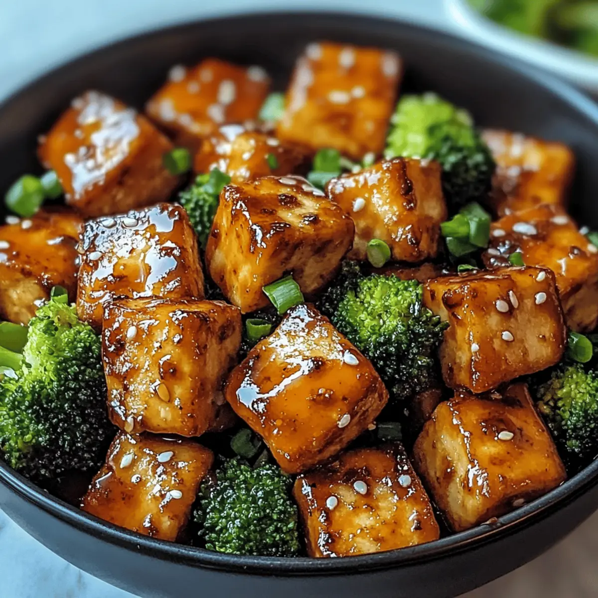 Crispy Honey Garlic Tofu