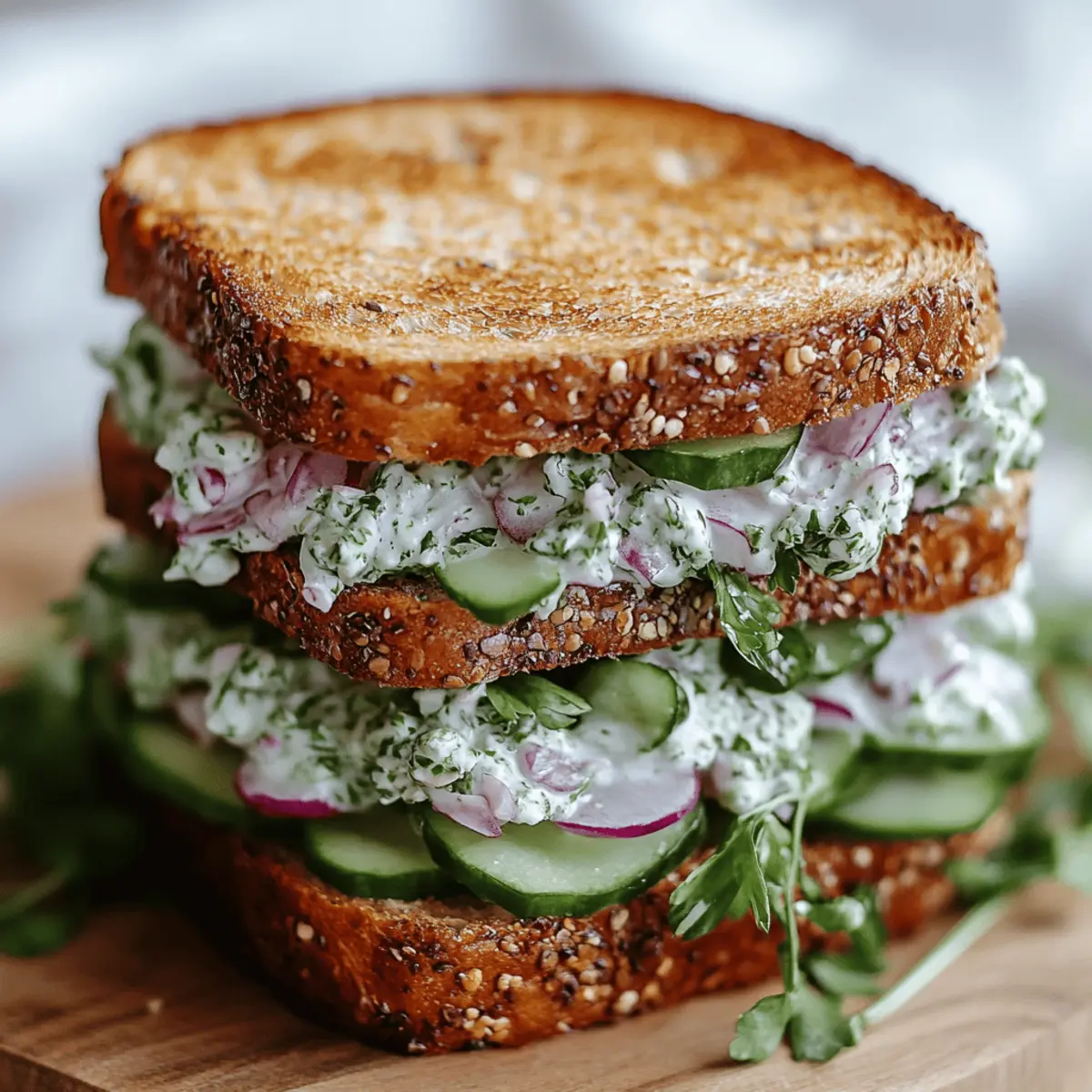 Cucumber Salad Sandwiches