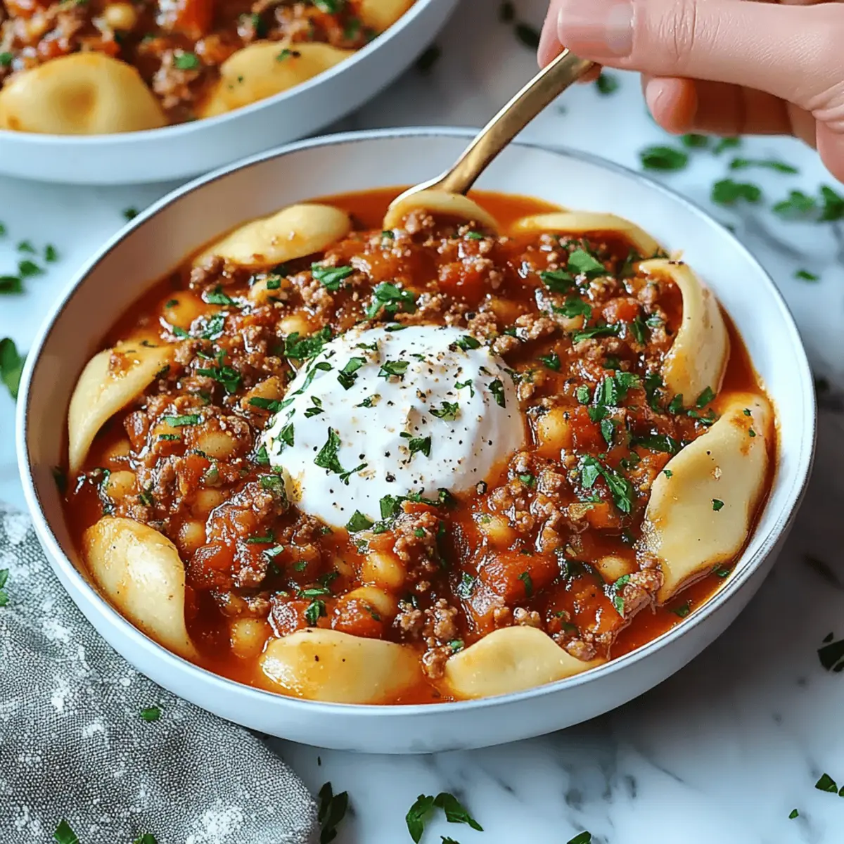 Slow Cooker Lasagna Soup